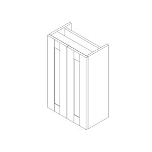 Gresham Slimline 400mm 2 Door Storage Unit Kit