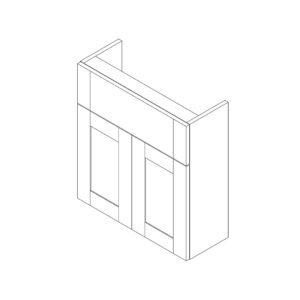 Gresham Slimline 600mm 2 Door Basin Unit Kit